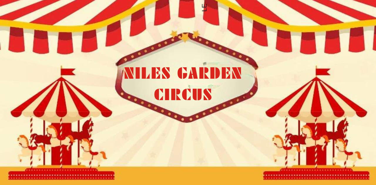 A vibrant collage of colorful costumes and musical instruments, showcasing the dynamic synergy of Beats, Threads, and Action in the Niles Garden Circus.